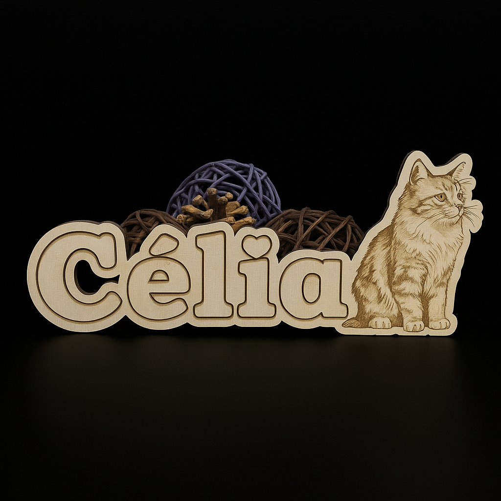 Plaques de porte en bois