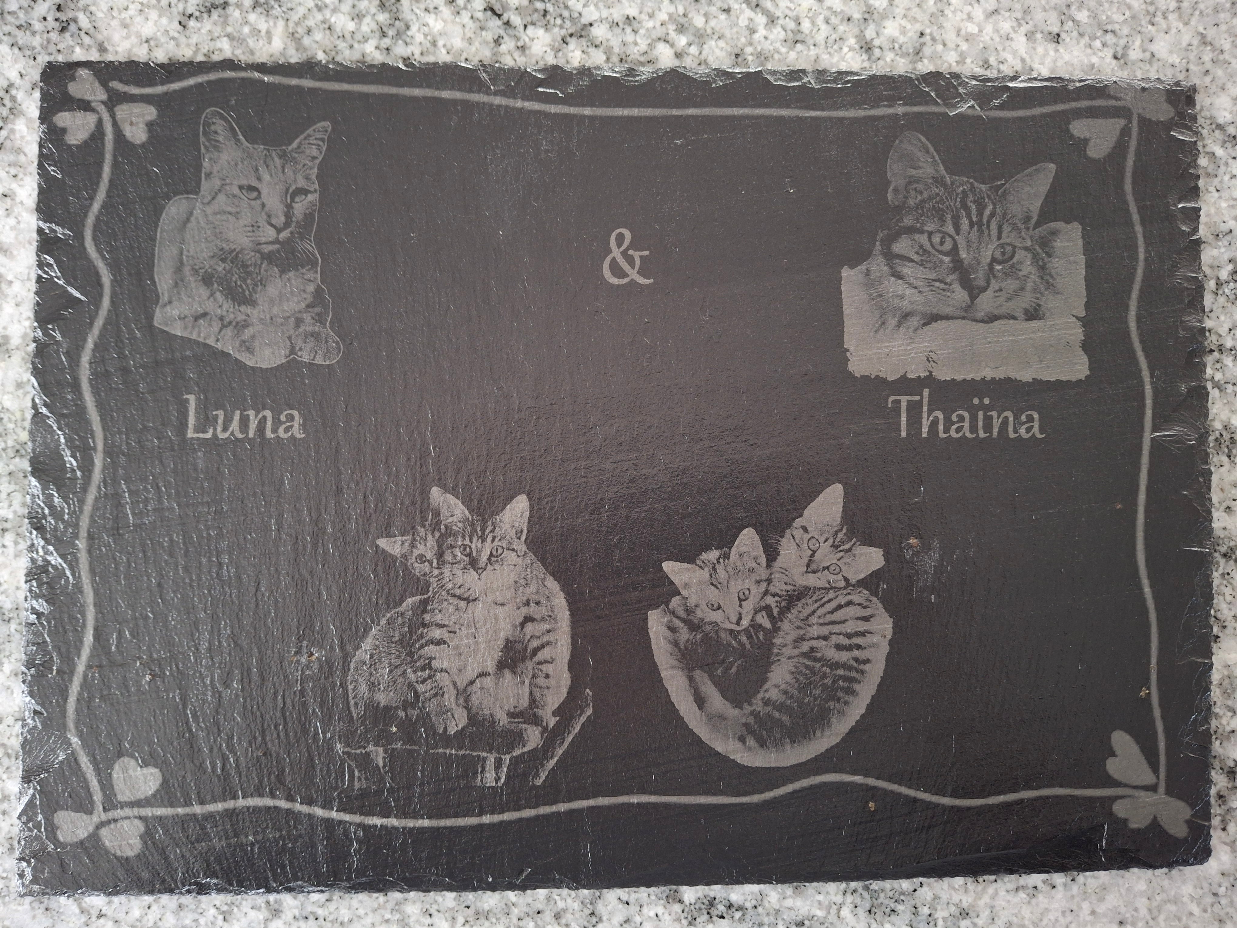 Portrait ardoise personnalisé