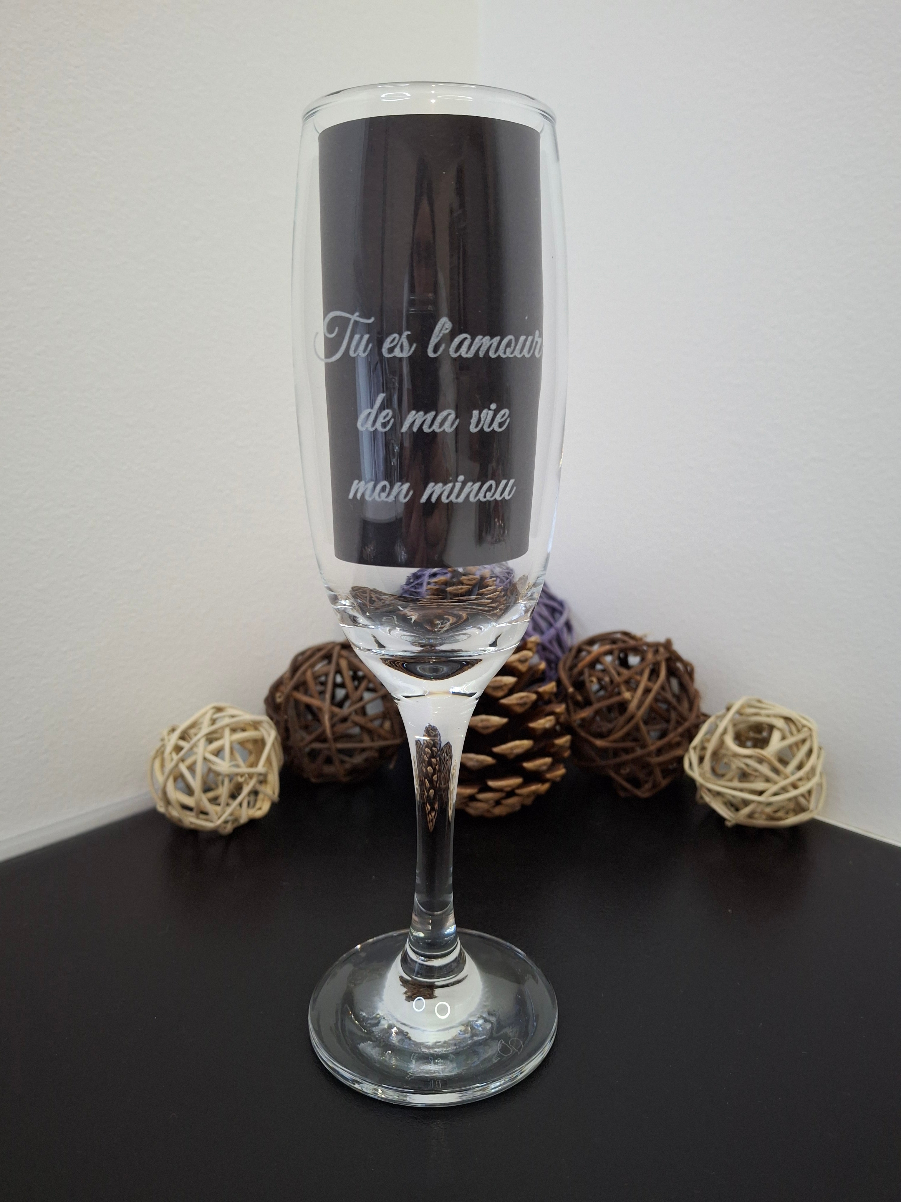 Flûte à champagne personnalisable