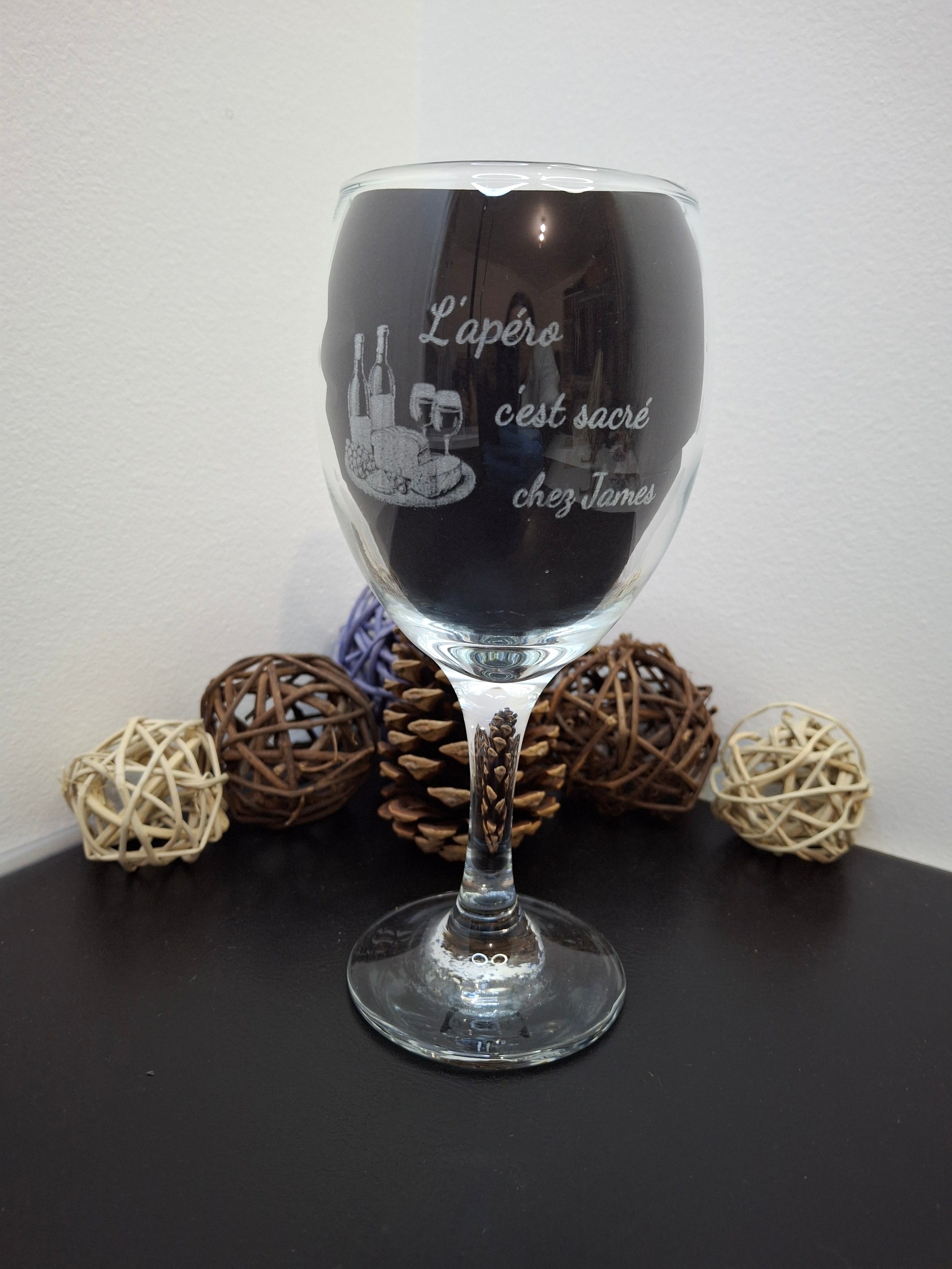 Verre à vin personnalisable