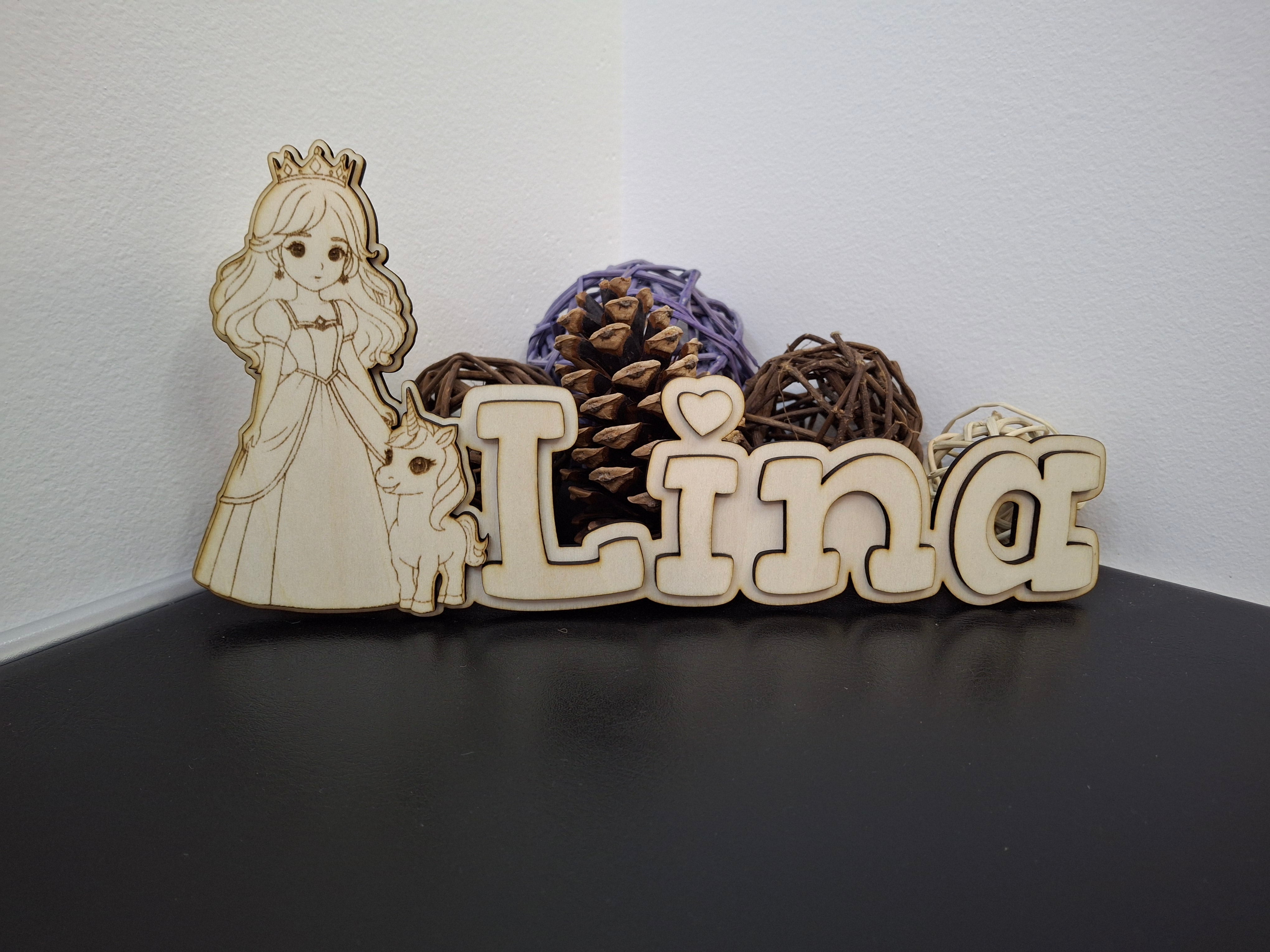 Plaque personnalisée en bois