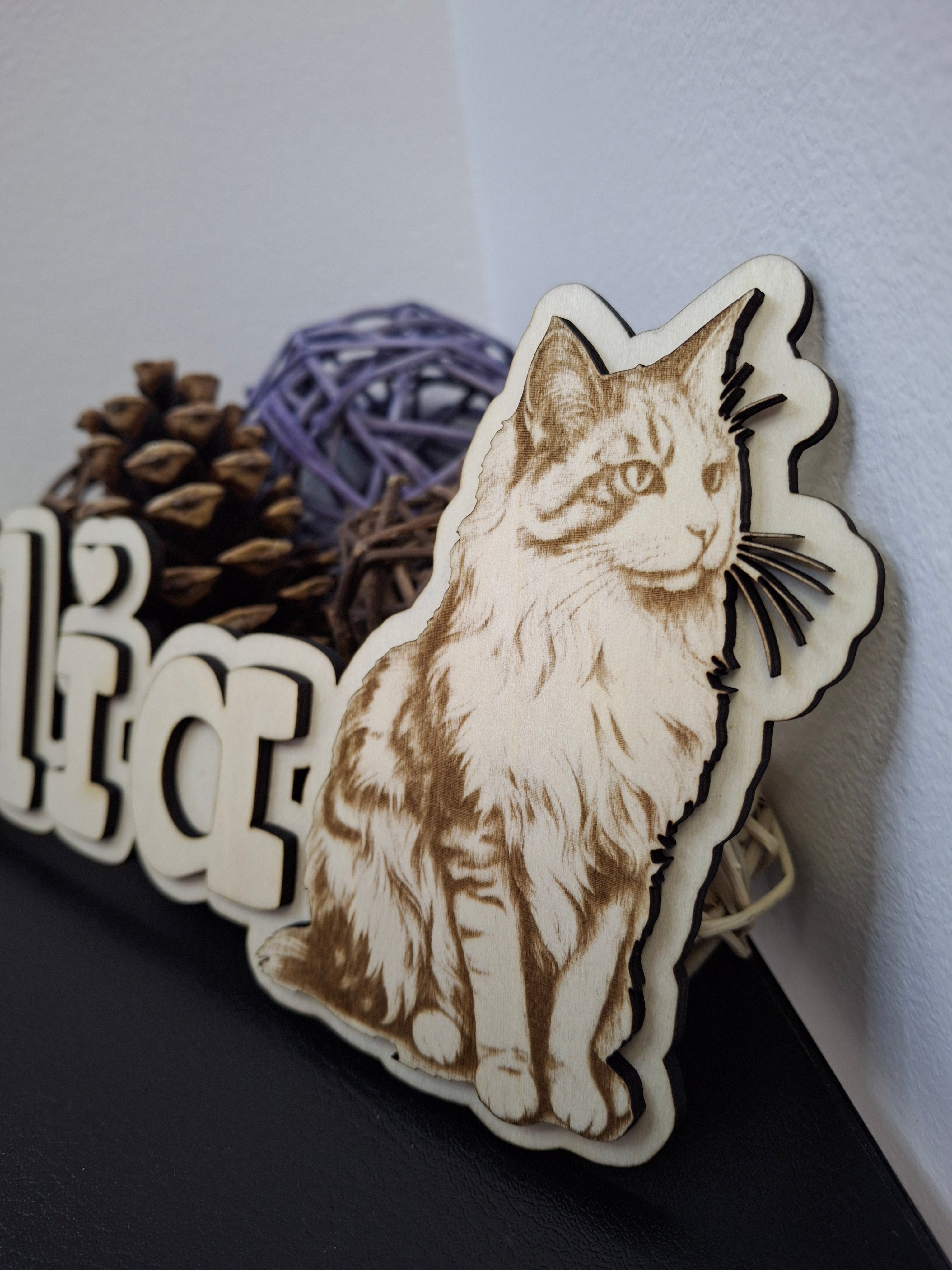 Plaque personnalisée en bois