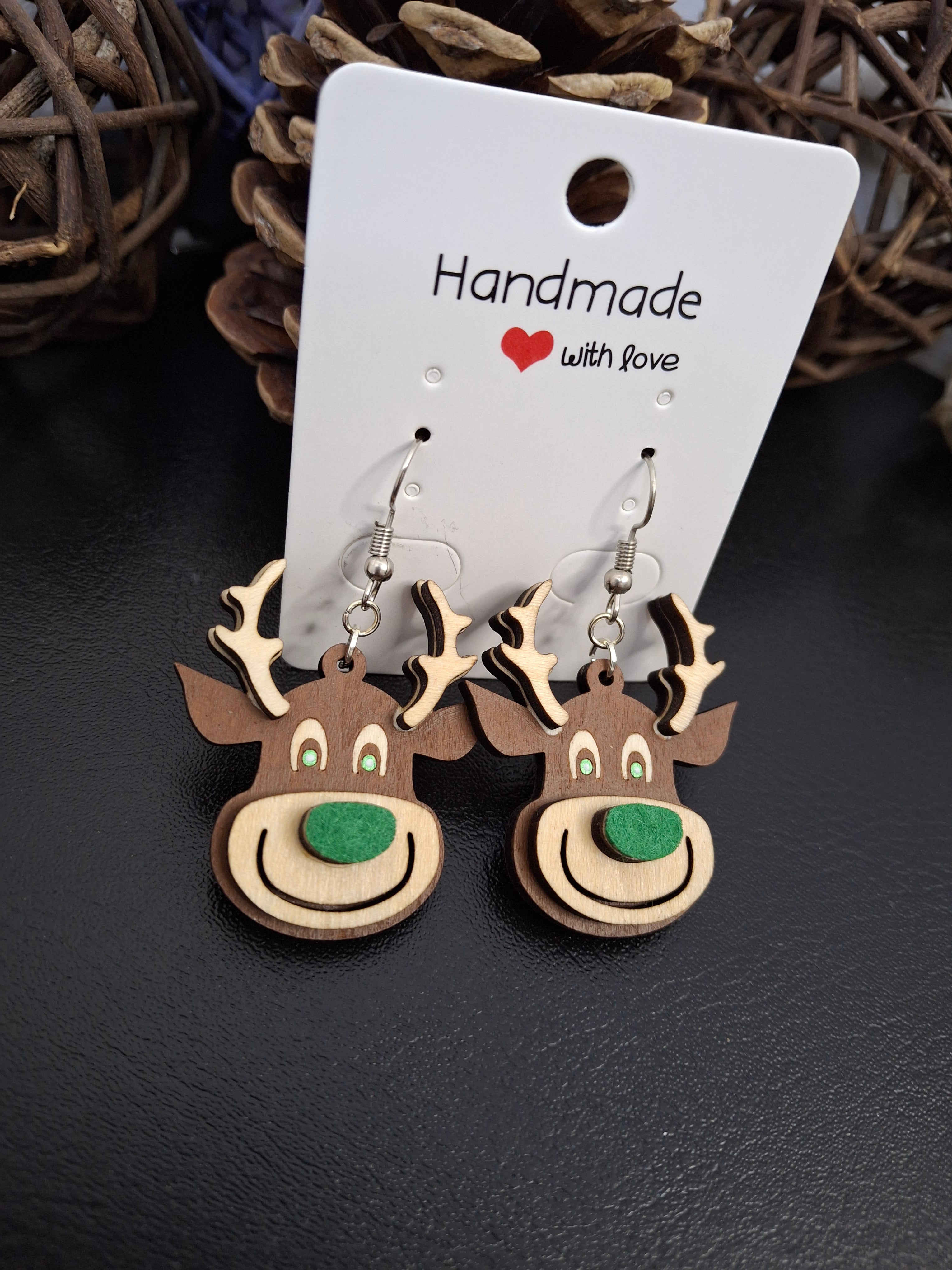 Boucles d'oreilles Petit renne