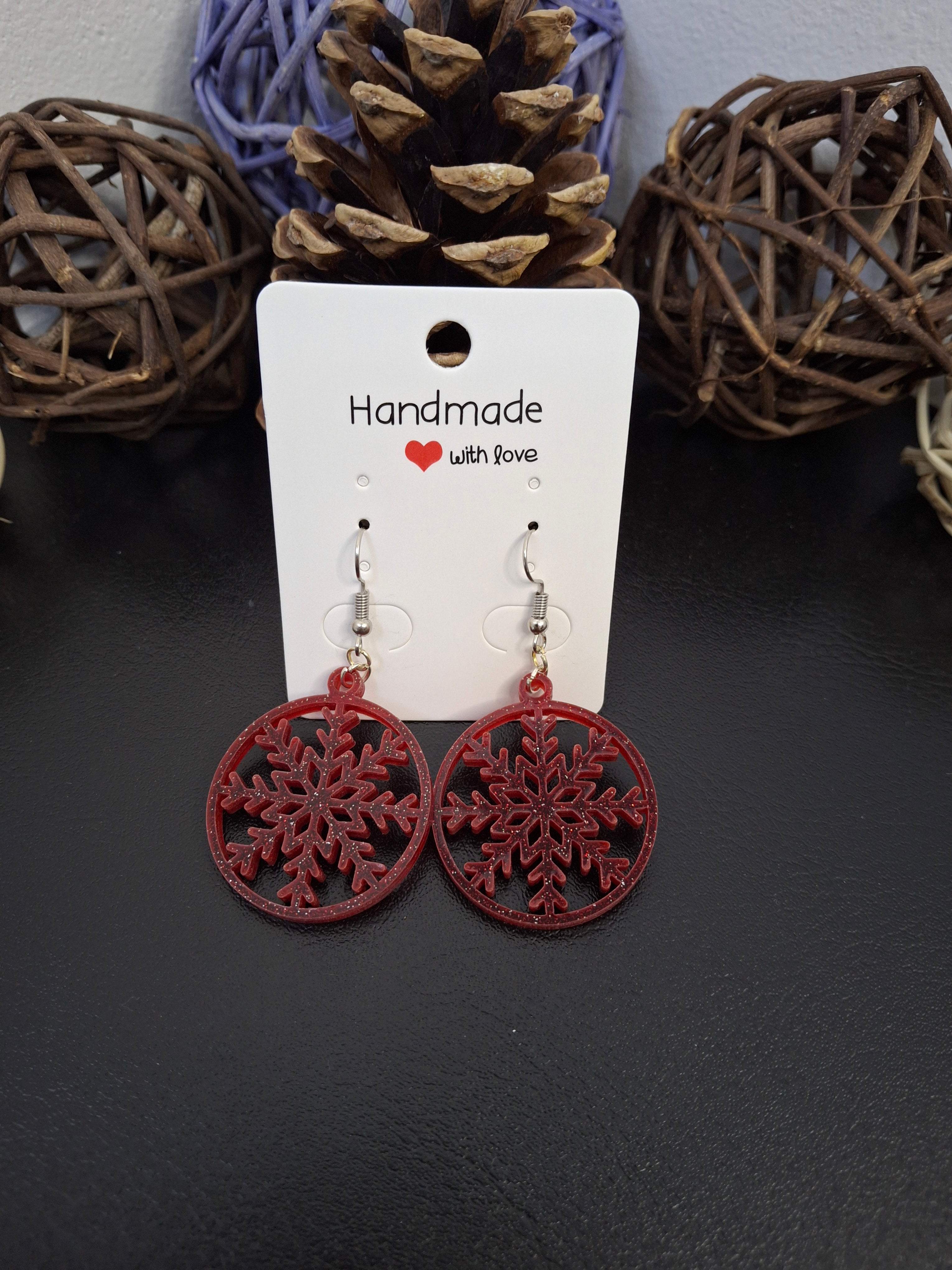 Boucles d'oreilles flocon