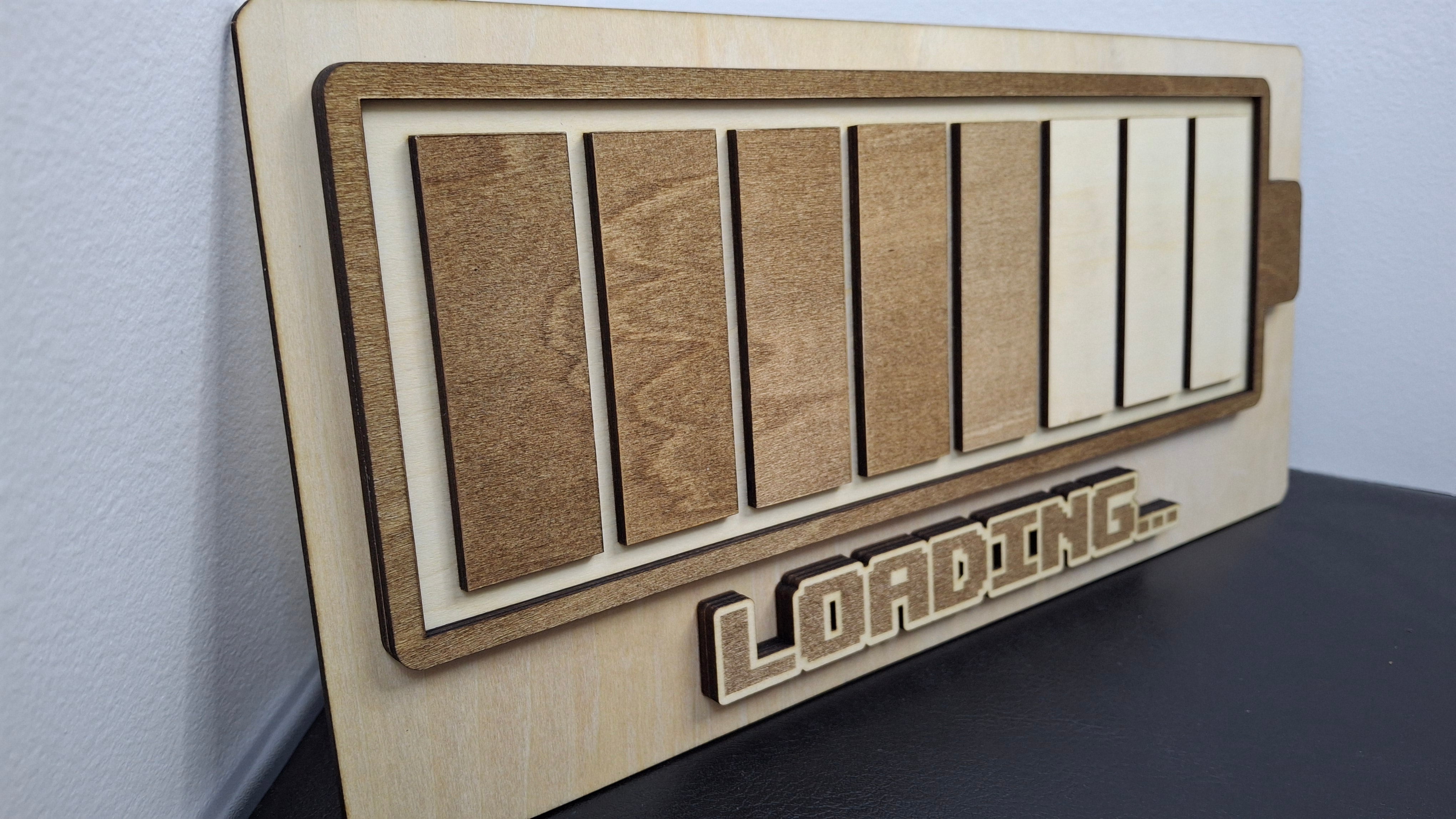 Plaque déco "batterie en charge"