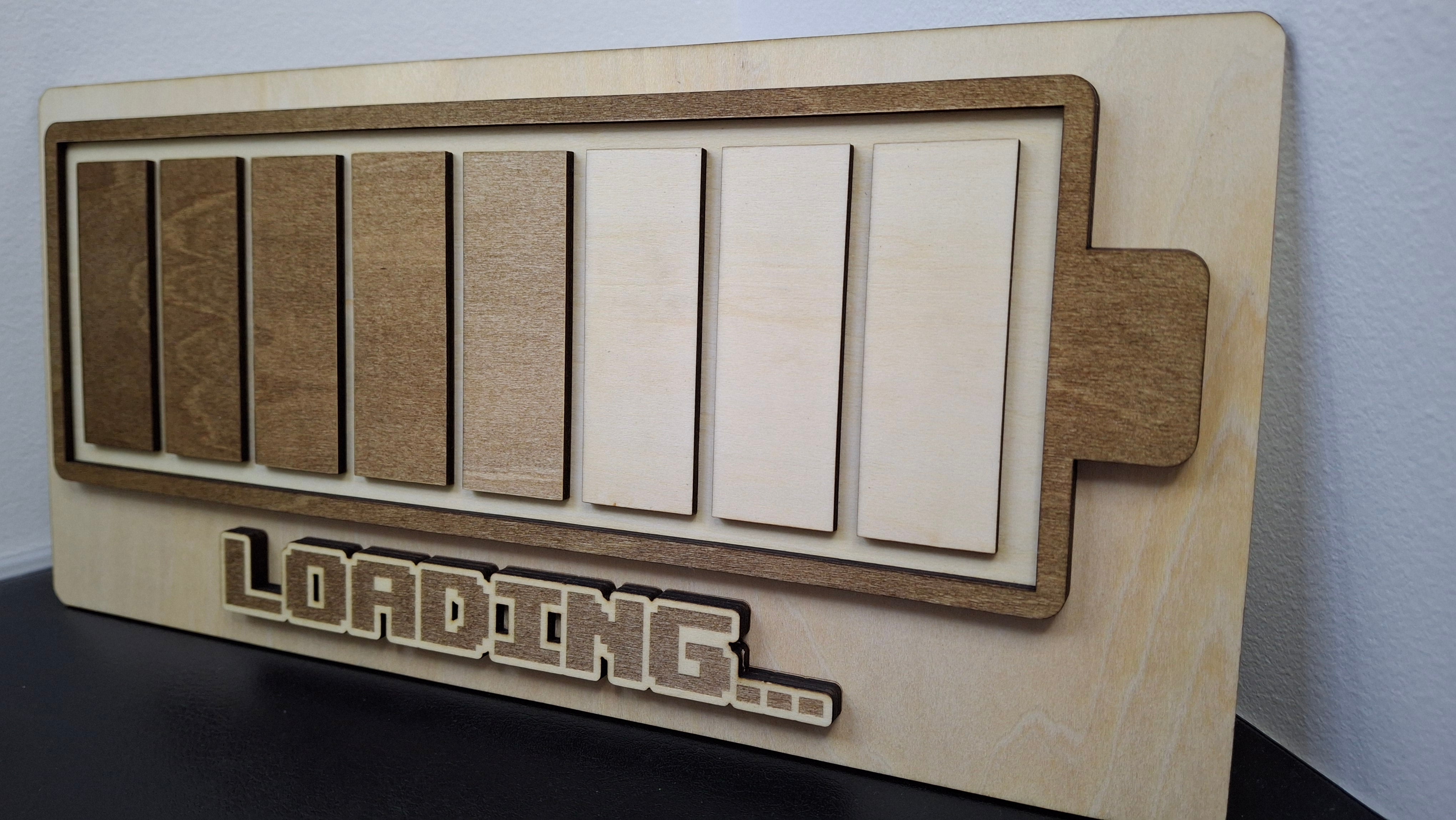 Plaque déco "batterie en charge"