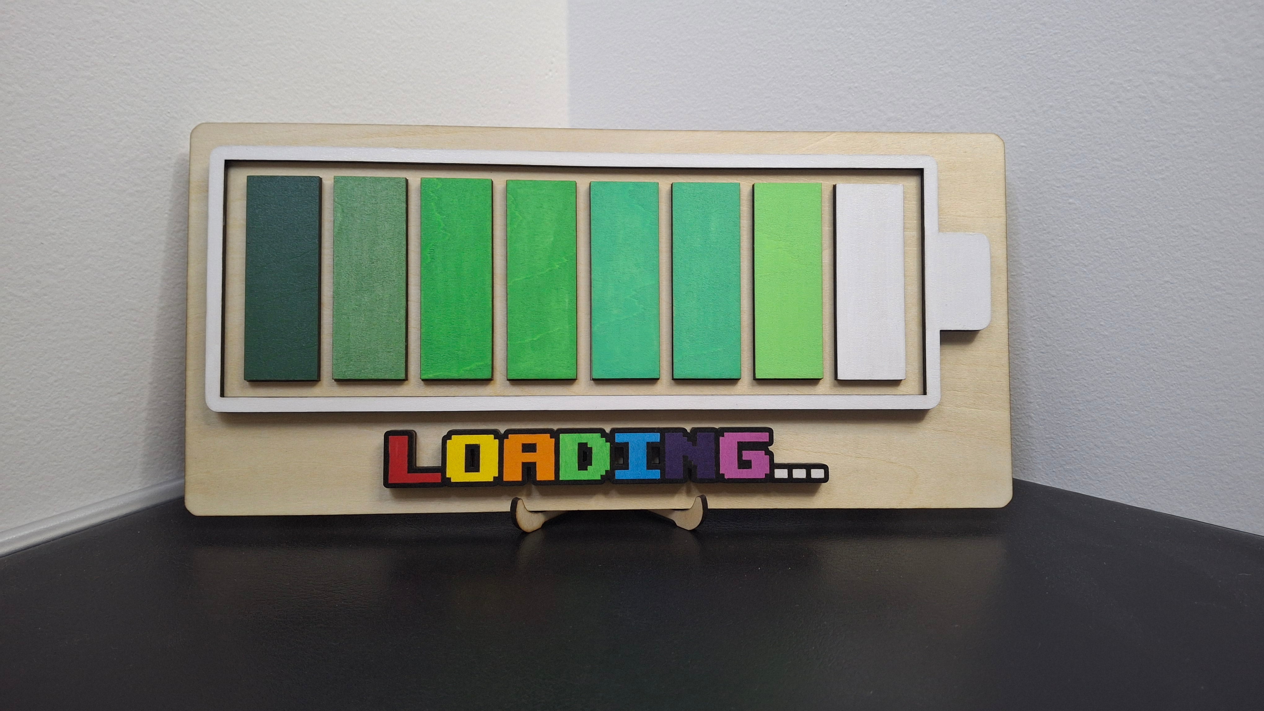 Plaque déco "batterie en charge"