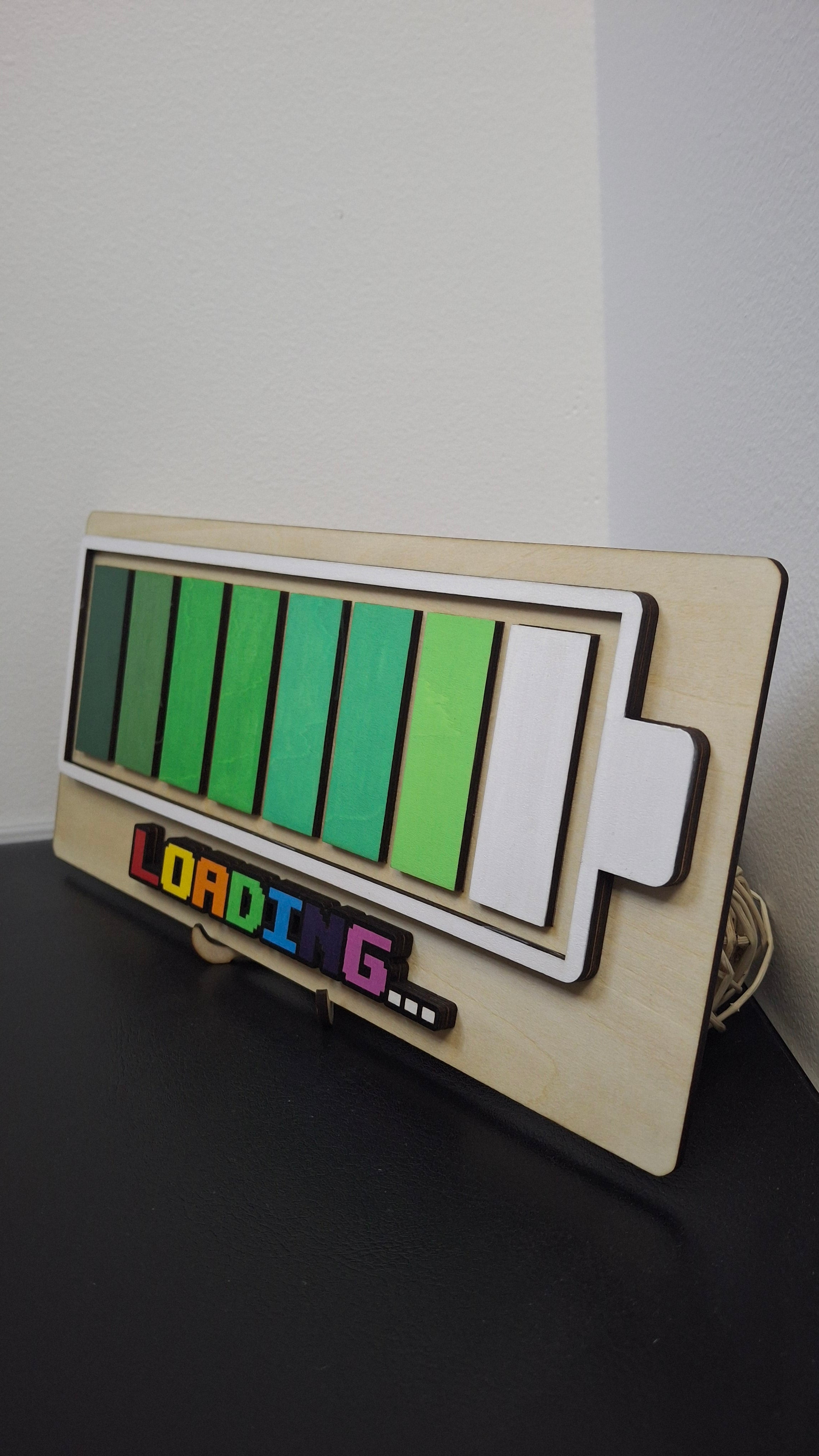 Plaque déco "batterie en charge"