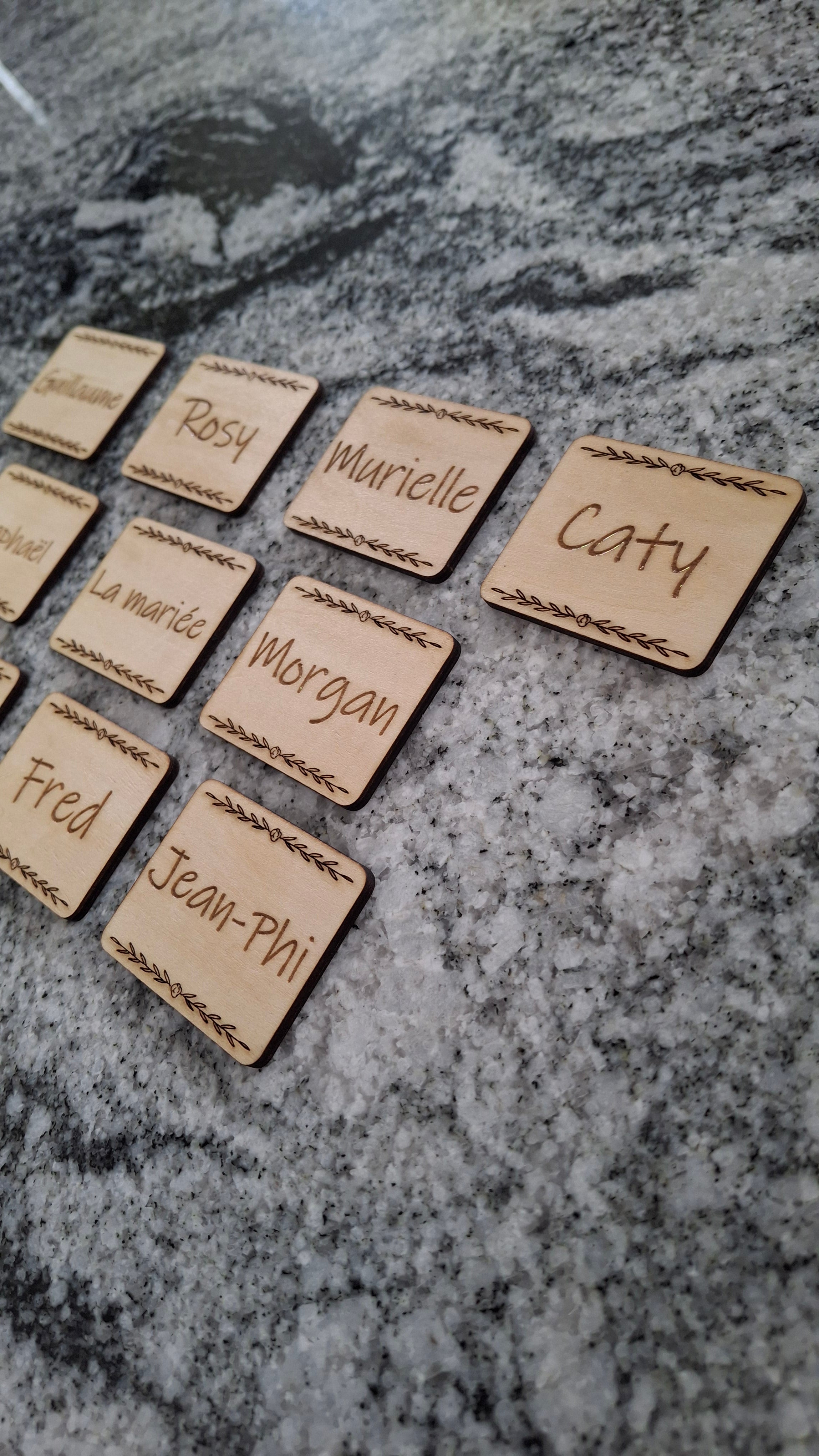 Marque place rectangulaire