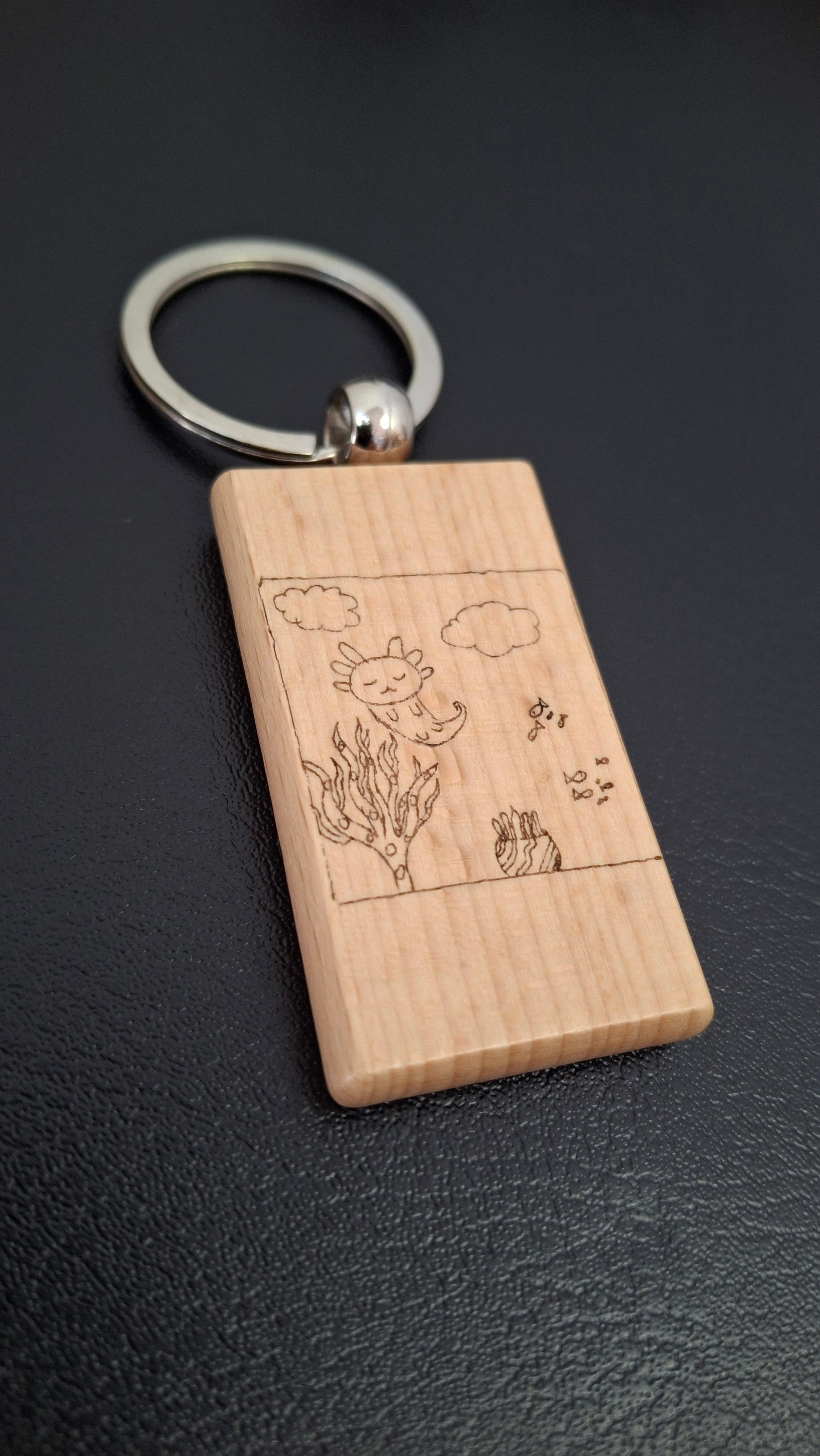 Porte-clés bois
