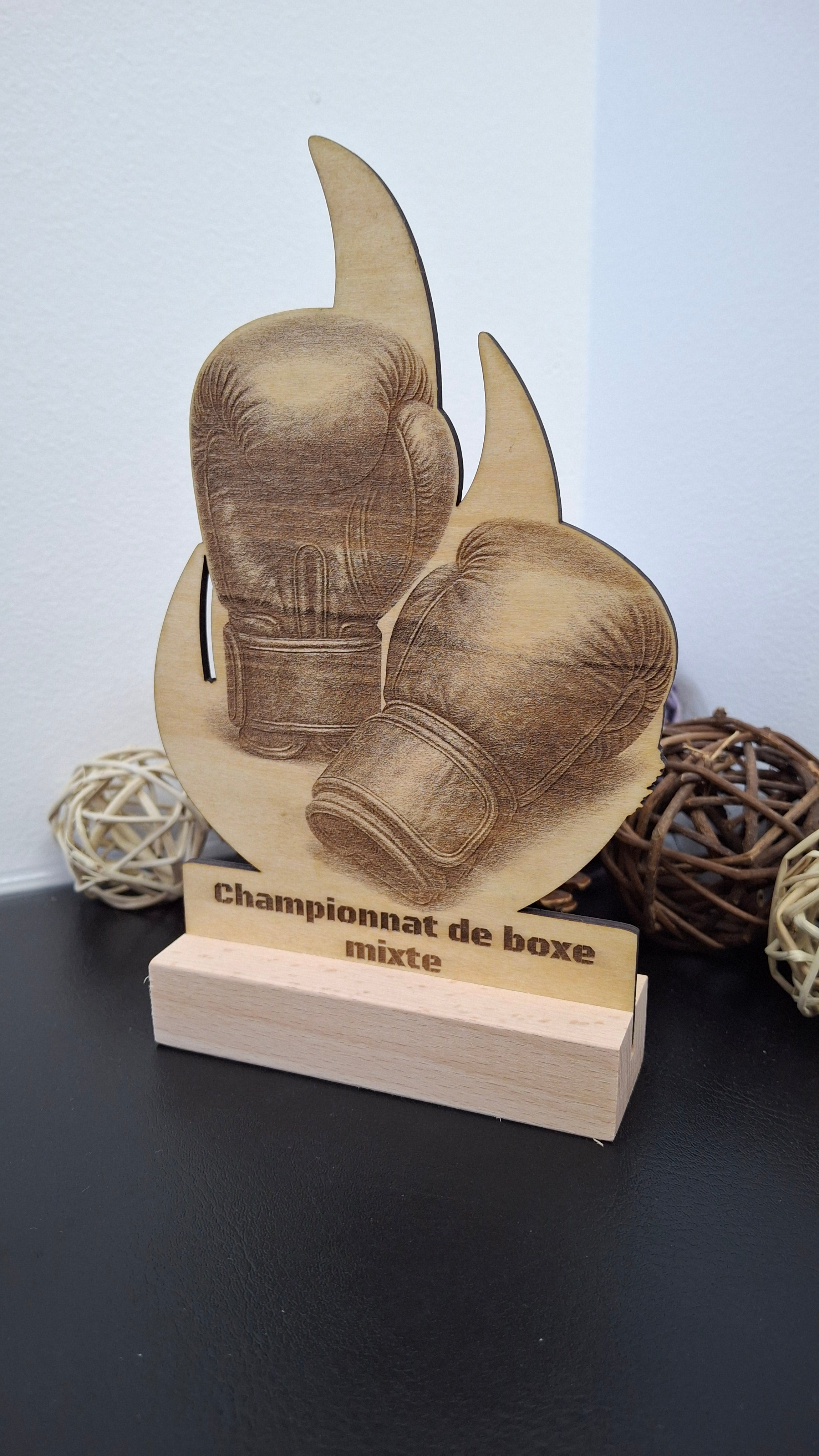 Trophée bois
