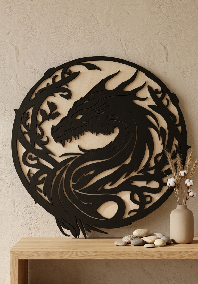 Décoration murale "le dragon"