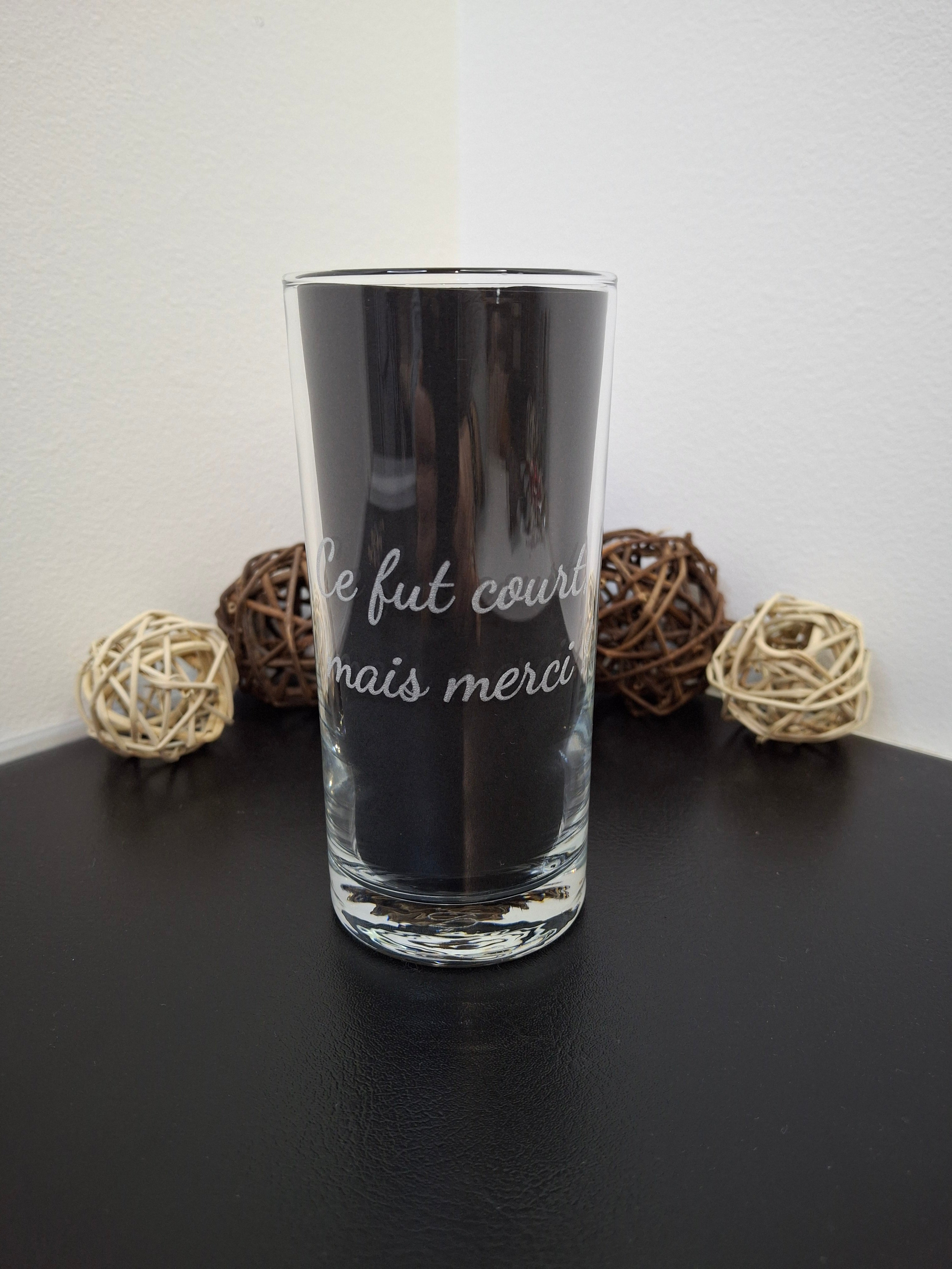 Verre à eau personnalisable