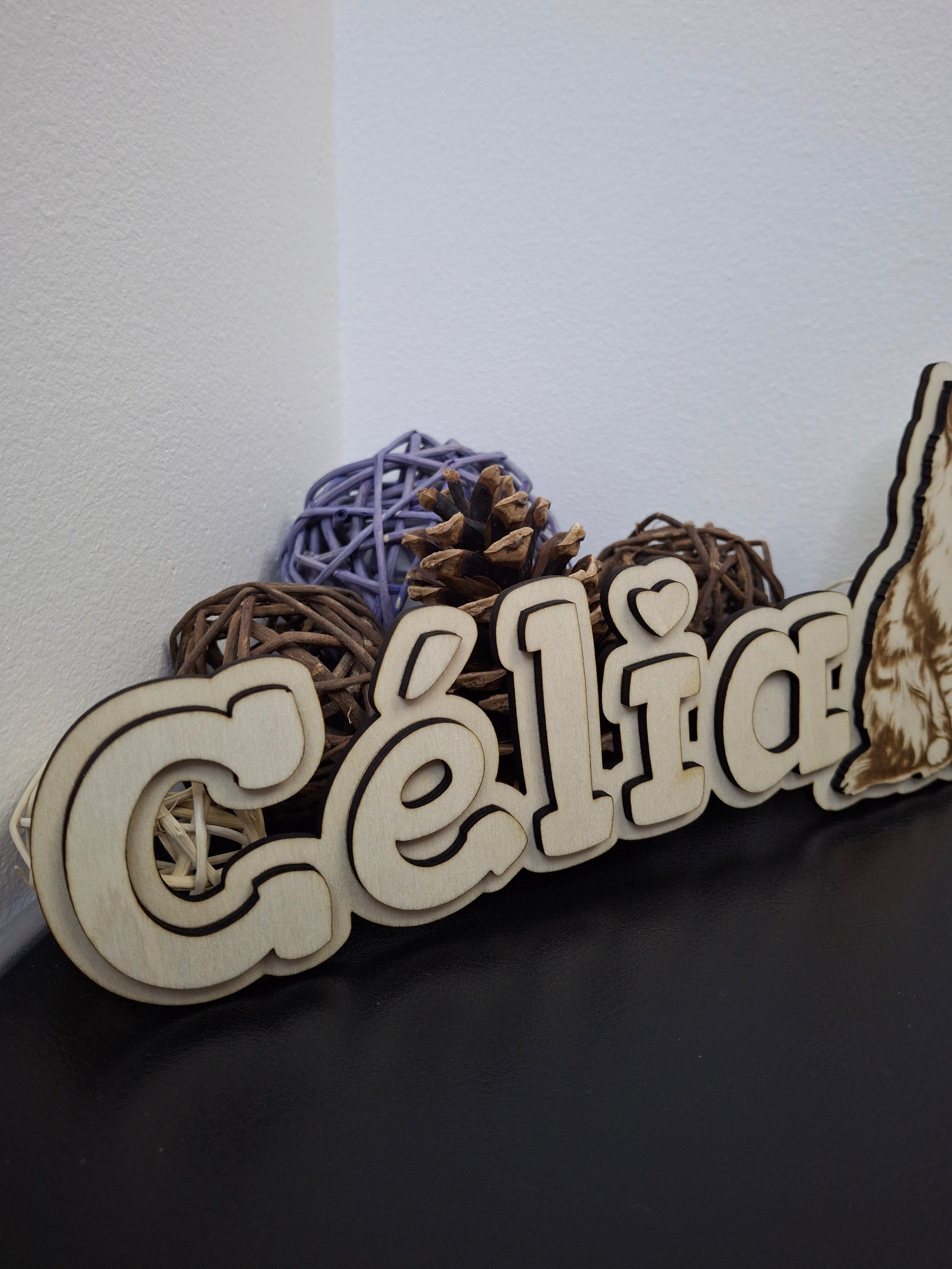 Plaque personnalisable en bois
