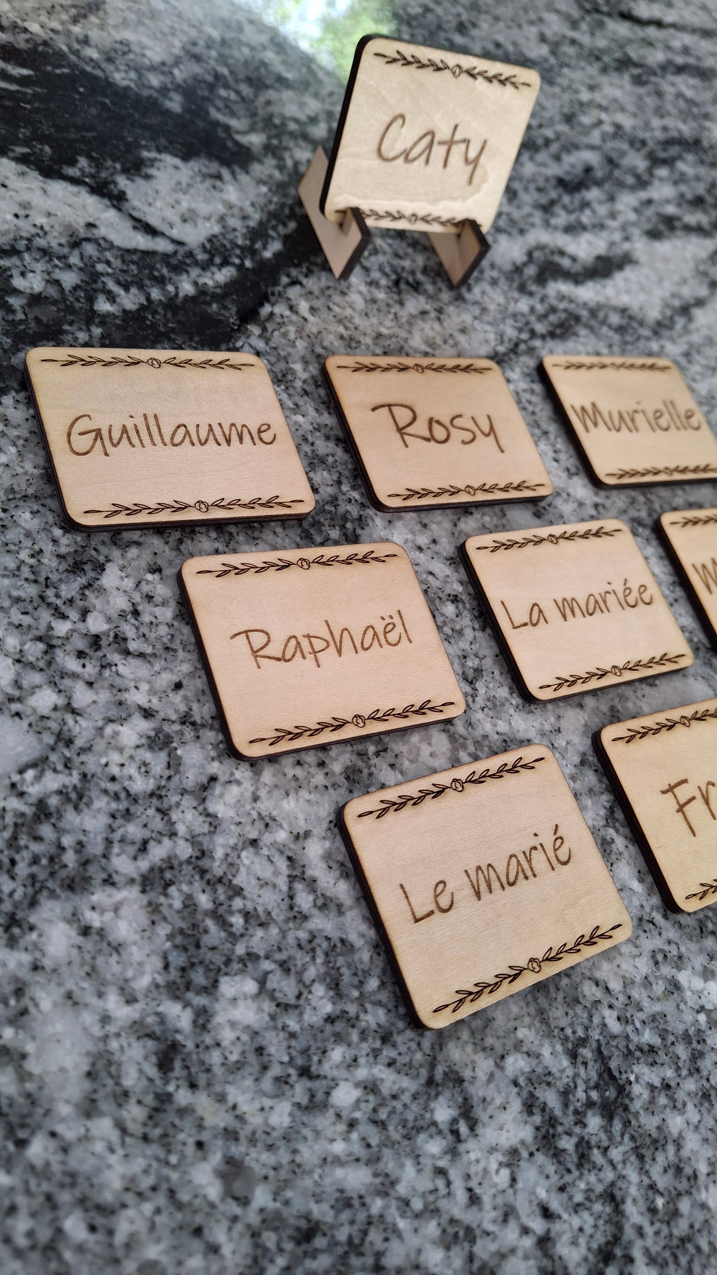 Marque place rectangulaire