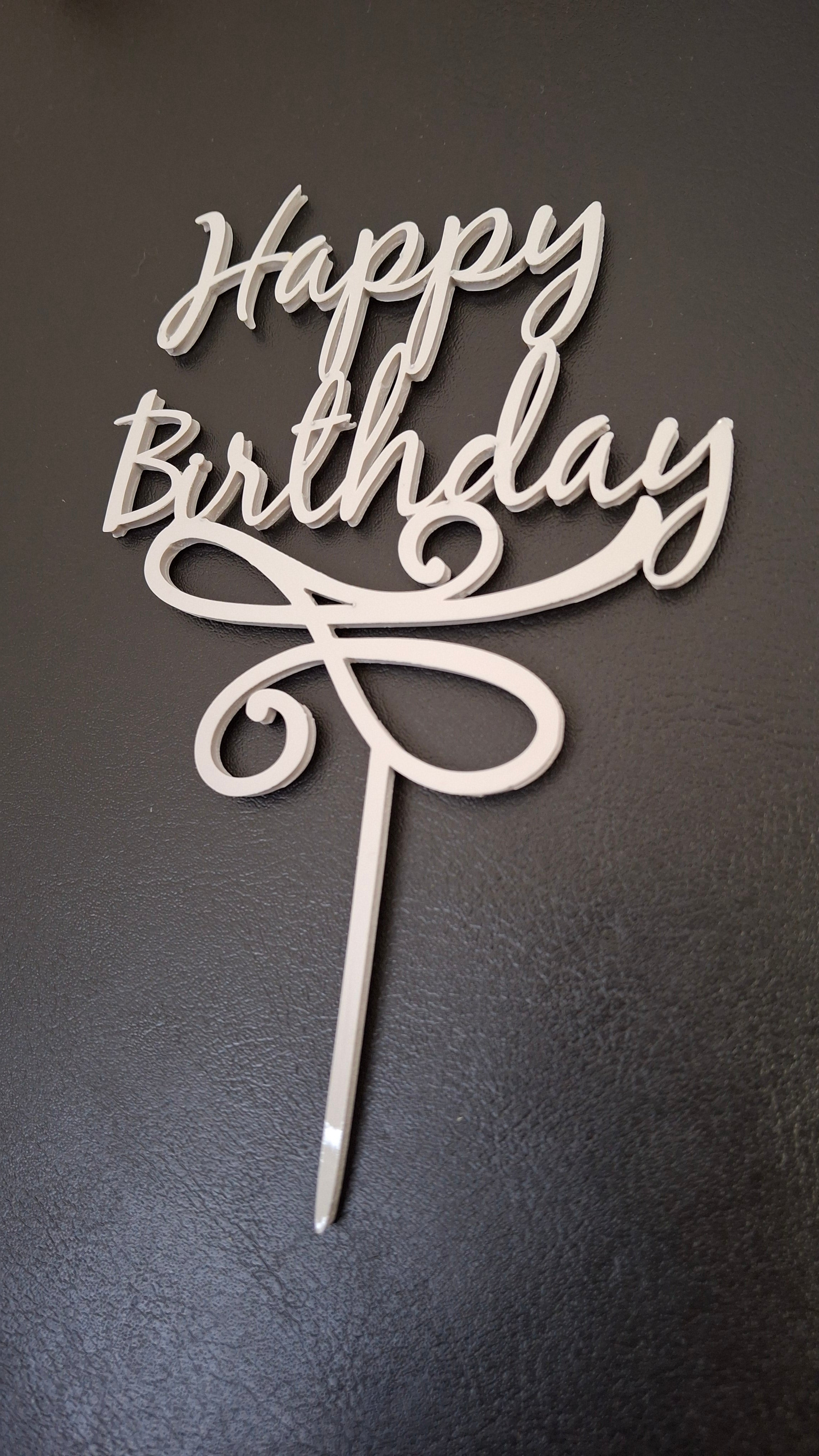 Cake topper anniversaire