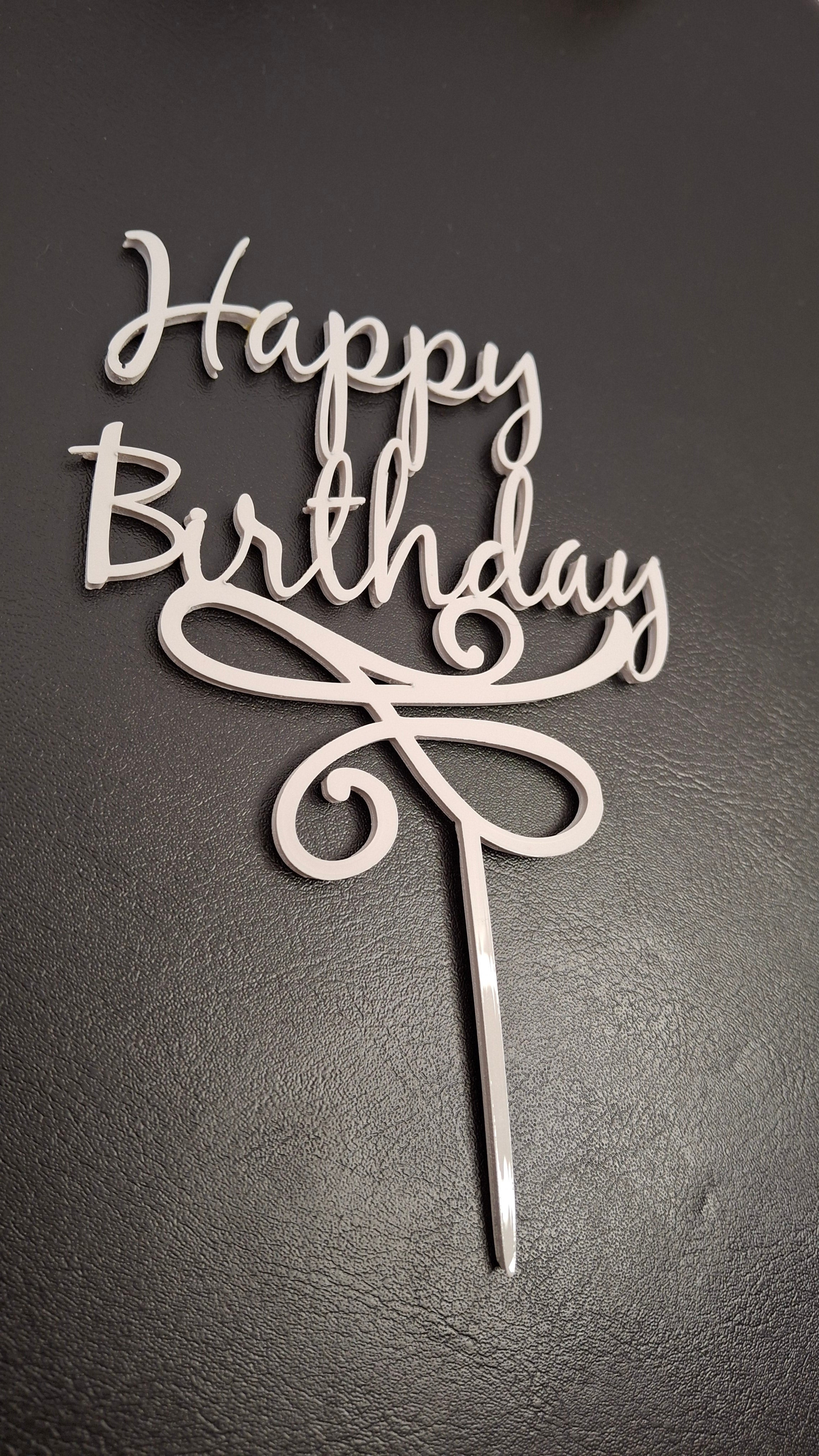 Cake topper anniversaire