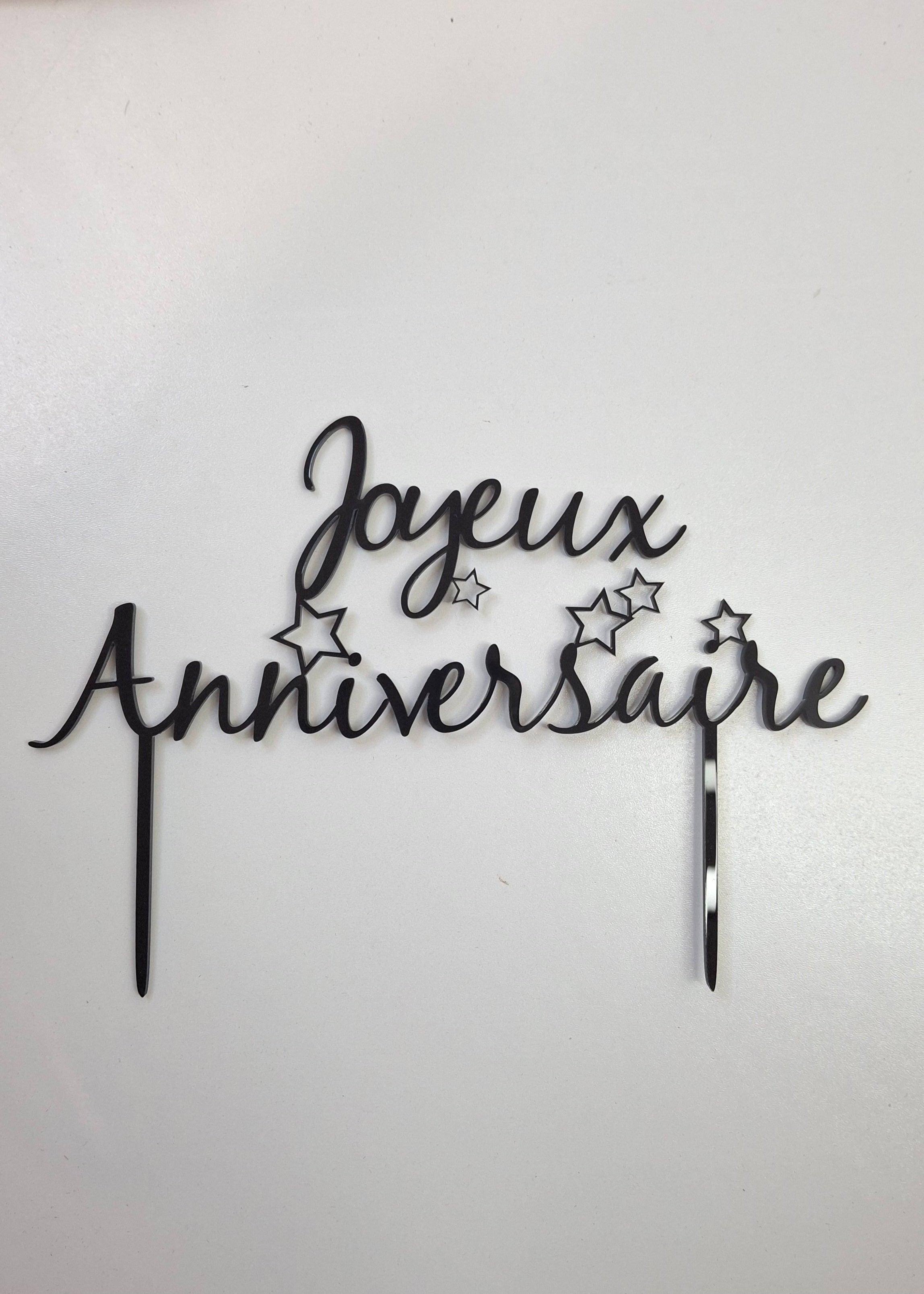 Cake topper anniversaire