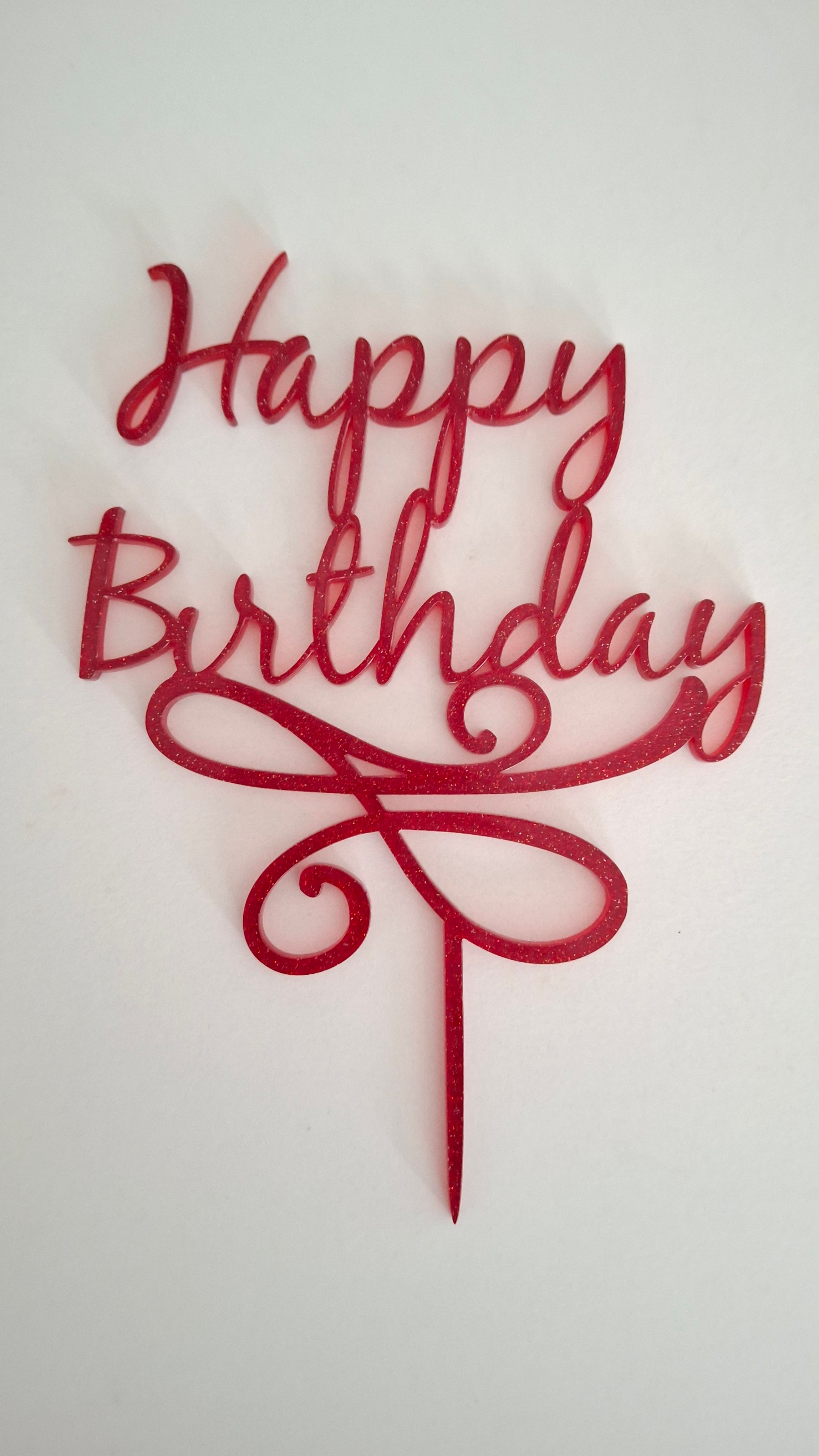 Cake topper anniversaire